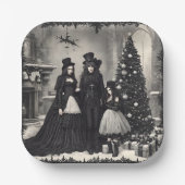 Gothic Kerstmis Papieren Bordje (Voorkant)