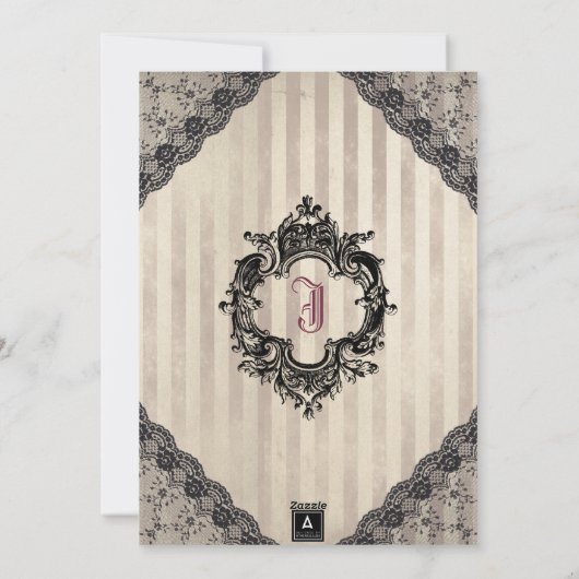 Gothic Kerstmis Wreatfoto Card Feestdagenkaart (Achterkant)