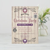 Gothic Kerstparty Uitnodiging (Staand voorkant)