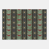 Gothic Kersttrio Inpakpapier Vel (Voorkant 2)