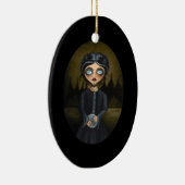 Gothic Kerstversiering Keramisch Ornament (Rechts)