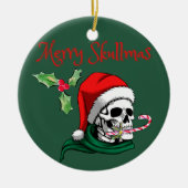 Gothic Kerstversiering Keramisch Ornament (Voorkant)