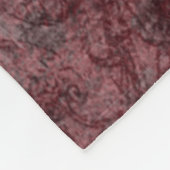 Gothic Kissing Skulls Couple and Blood Red Eternal Fleece Deken (Hoek)