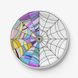 Gothic Kleine meisje in zwart jurkje Verjaardag Papieren Bordje