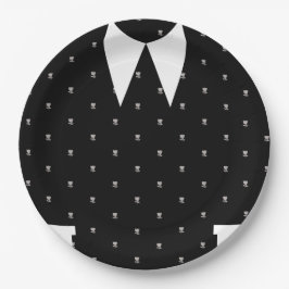 Gothic Kleine meisje in zwart jurkje Verjaardag Papieren Bordje