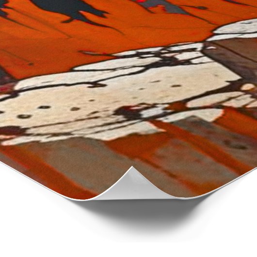 Gothic Knight Duel Poster – Dark Fantasy Art (Hoek)