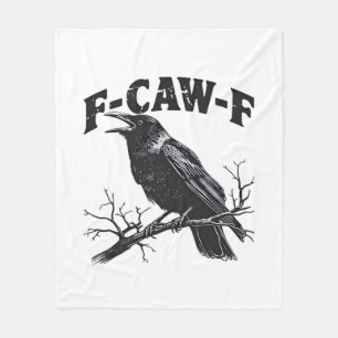 Gothic Kraai Humor F-Caw-F Grappig Essentieel Fleece Deken