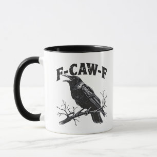 Gothic Kraai Humor F-Caw-F Grappig Essentieel Mok