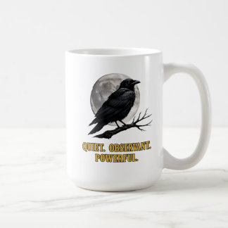 Gothic Kraai Mok- Donkere Cottagecore Maan Shirt Koffiemok