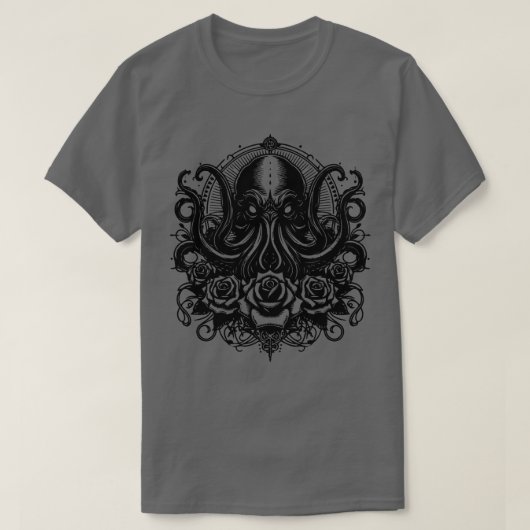Gothic Kraken T-shirt (Design voorkant)