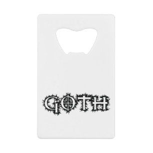 Gothic Kredietkaart Flessenopener