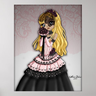 Gothic Lace Bride - Blonde Poster