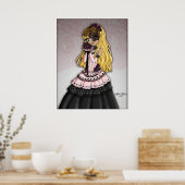 Gothic Lace Bride - Blonde Poster (Keuken)