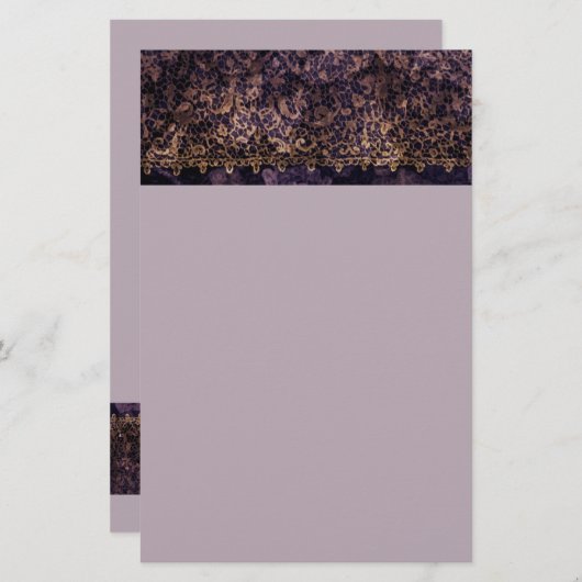 Gothic Lace Briefpapier (Voorkant / Achterkant)