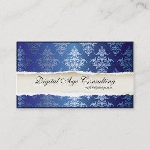 Gothic Lace Filigree - blauw Visitekaartje