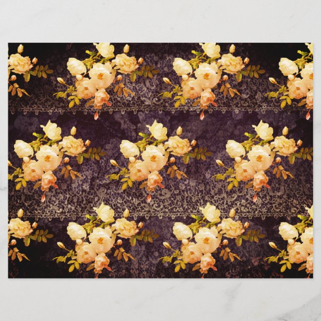 Gothic Lace met Rozen papier (Voorkant)