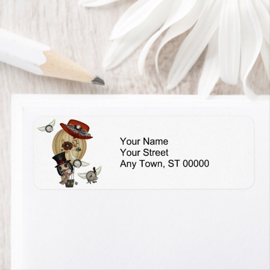 gothic laveau hot air ballon steampunk art etiket (Insitu)