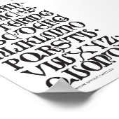 Gothic Letters Typography Print (Hoek)