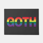 Gothic LGBTQ+ Regenbogen Deurmat (Voorkant)