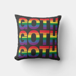 Gothic LGBTQ+ Regenbogen Kussen