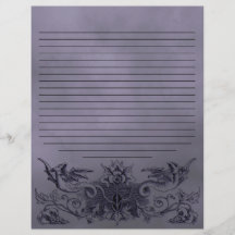 Gothic Light Paars Dragon Alchemy Spell Page