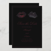 Gothic Lips Save the Date (Voorkant / Achterkant)