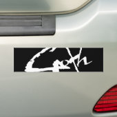 gothic_logo bumpersticker (Op auto)