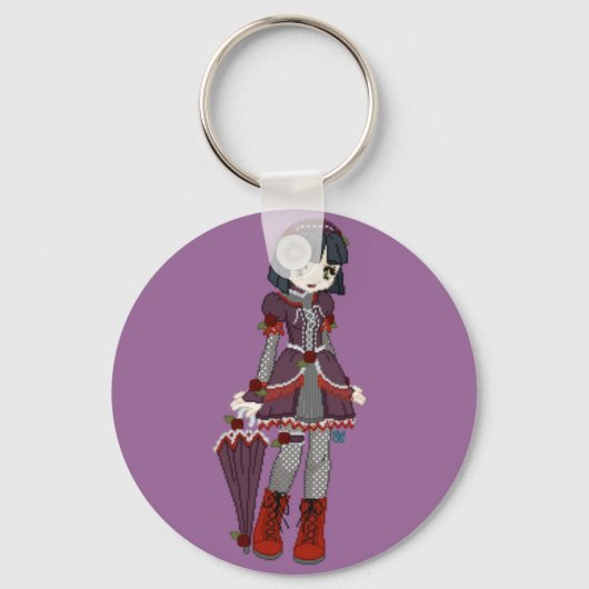 Gothic Lolita Girl Sleutelhanger (Voorkant)
