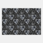 Gothic Love Spooky Spookweb met harten Inpakpapier Vel (Voorkant 3)