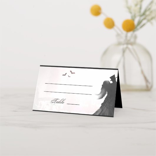 Gothic Lover's Wedding Place Card (Voorkant)