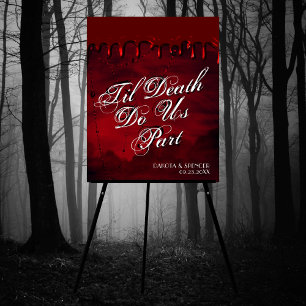 Gothic Luxe   Welkom zwarte en rode vlek Poster