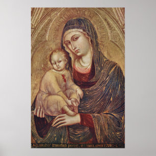 Gothic Madonna en Child poster