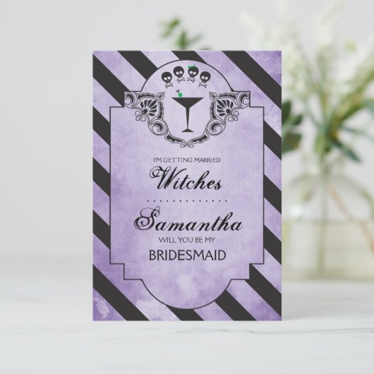 Gothic Maid of Honor Proposition Invitation ~ Funn (Debout devant)