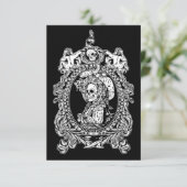 Gothic Maiden Bedankkaart (Staand voorkant)