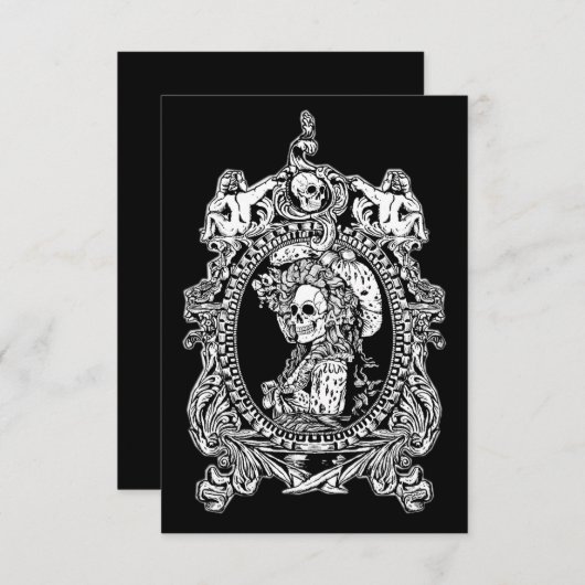 Gothic Maiden Bedankkaart (Voorkant / Achterkant)