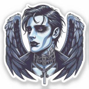 Gothic Man Angel Dark Fantasy kunst Sticker