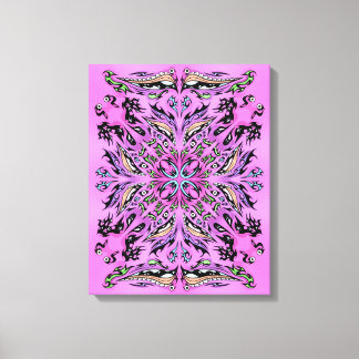 Gothic Mandala Stretched Canvas Afdrukken