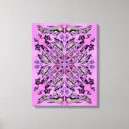 Gothic Mandala Stretched Canvas Afdrukken (Voorkant)
