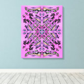 Gothic Mandala Stretched Canvas Afdrukken (Insitu (Houten vloer))