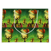 Gothic Mask Skeleton Large Gift Bag Cadeautasje (Voorkant)