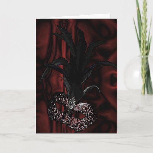 Gothic Masquerade Card or Invitation (Voorkant)