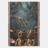 Gothic Mechanical Dark Forest Steampunk Gummy Bear Deken (Voorkant Verticaal)