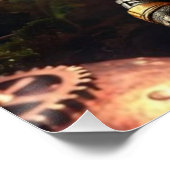 Gothic Mechanical Dark Forest Steampunk Gummy Bear Perfect Poster (Hoek)