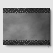 Gothic Medieval Grey Elegant  Lace Wedding Gastenboek (Achterkant)