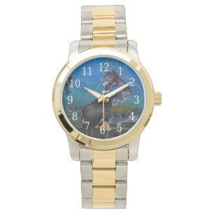 Gothic meisje en drakenhorloge horloge