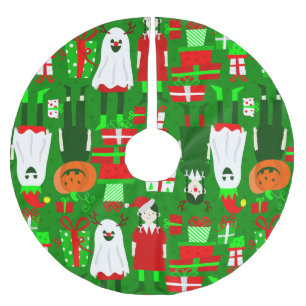 gothic meisje Halloween kerstspook Kerstboom Rok