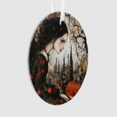 Gothic Meisje Halloween Ornament (voorkant)