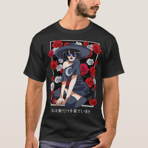 Gothic Meisje Heks Rozen Halloween Sorcery Witchcr T-shirt