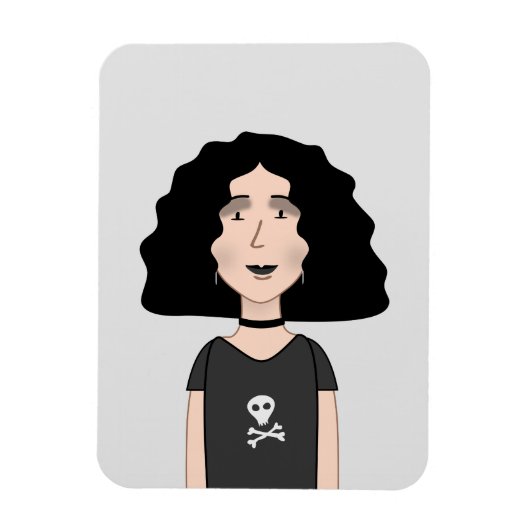 Gothic meisje magneet (Verticaal)