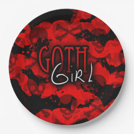 Gothic meisje papier Bord